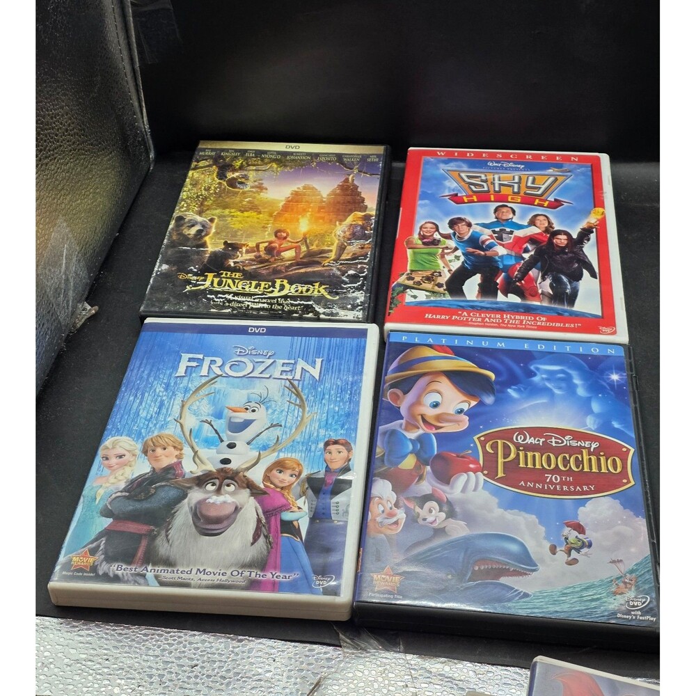 Disney DVD Lot Jungle Book Sky High Frozen Pinocchio 70th Anniversary
